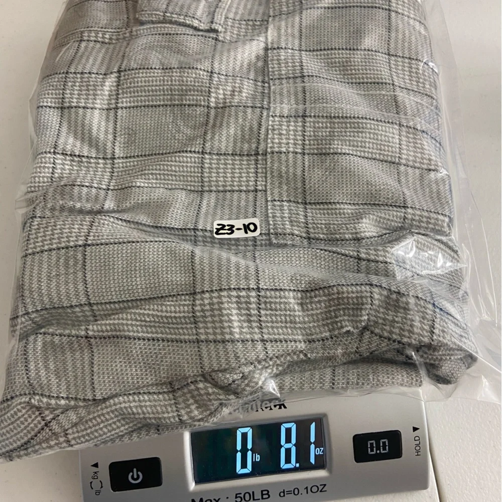 VANS men’s gray black white plaid paisley multi pocket lightweight‎ shorts 28